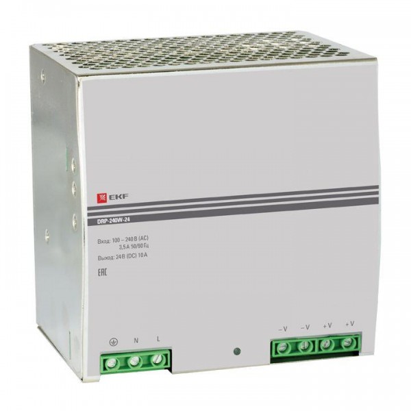 Блок питания 24В DRP-240W-24 EKF drp-240w-24 