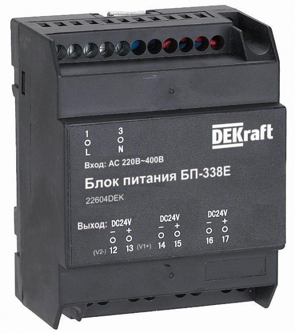  Блок питания Uвх 220В АС Uвых 24В DC 7Вт SchE 22604DEK 