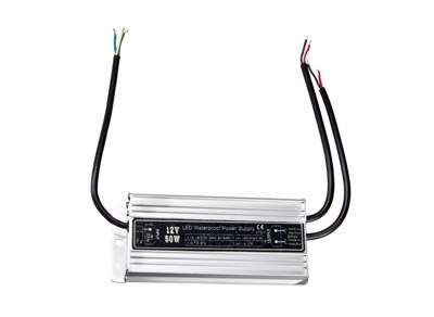  Источник питания 110-220В AC/12В DC 4.5А 50Вт с проводами влагозащ. IP67 Rexant 200-050-2 