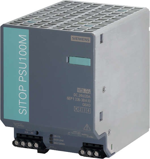  Блок питания стабилизированный SITOP PSU100M 24В/20А Siemens 6EP13363BA10 