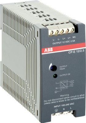  Блок питания CP-E 12/2.5 (регулир. вых. напряж.) 90-265В AC/120-370В DC вых. 12В DC/2.5А ABB 1SVR427032R1000 