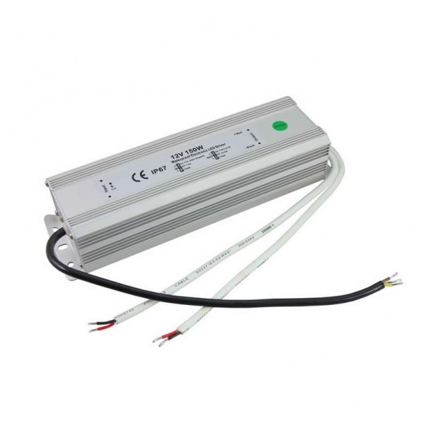  Источник питания для LED модулей и линеек 12В 150Вт с проводами IP67 Rexant 200-150-2 