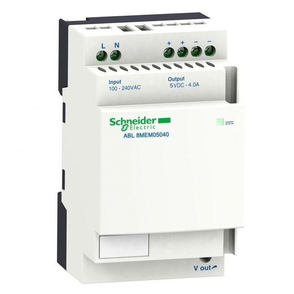  Блок питания 1ф мод. PHASEO ~100..240В И =120..250В/=5В 4А SchE ABL8MEM05040 