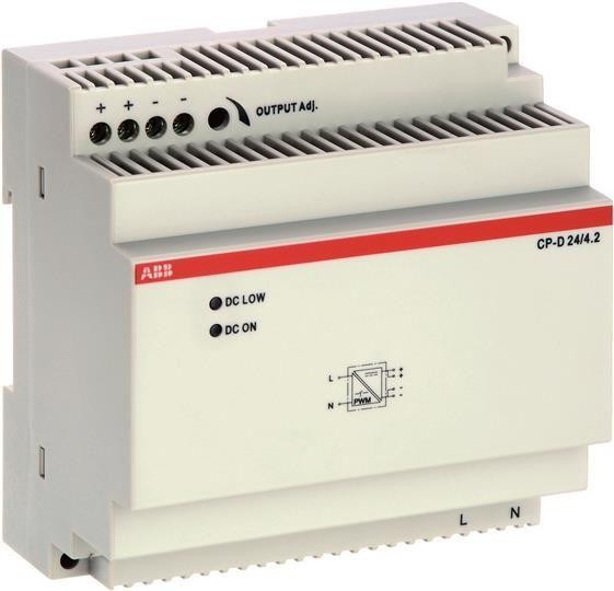  Блок питания CP-D 24/4.2 вх. 90-265В AC/120-370В DC вых. 24В DC/4.2А ABB 1SVR427045R0400 
