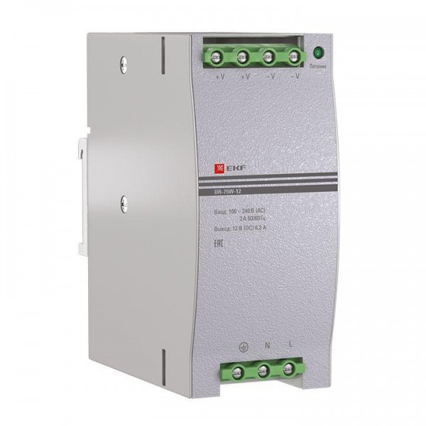  Блок питания 12В DR-75W-12 PROxima EKF dr-75w-12 