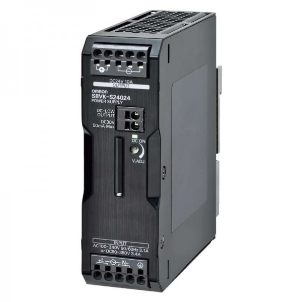  Источник импульсный S8VKS24024 240Вт выход. 24В 20А монтаж на DIN-рейку клеммы Push-in с покрытием сигнальный выход Omron 672485 