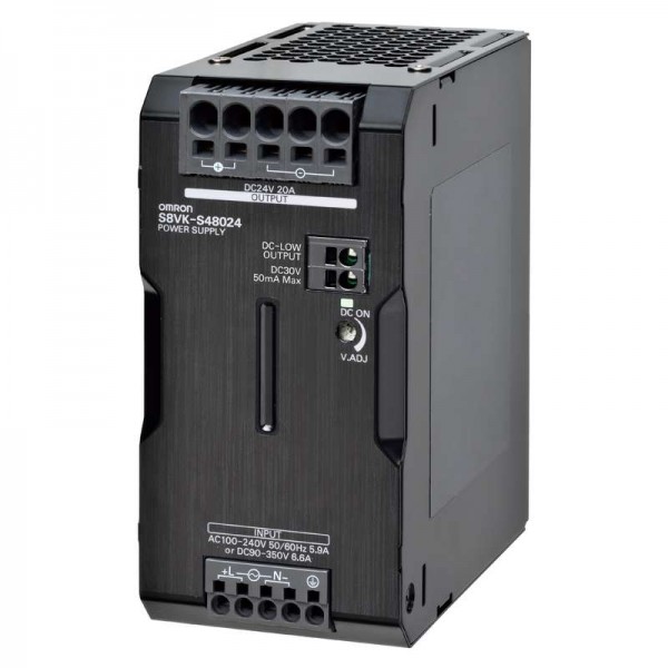  Источник импульсный S8VKS48024 480Вт выход. 24В 20А монтаж на DIN-рейку клеммы Push-in с покрытием Omron 672486 