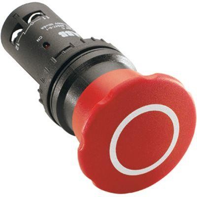  Кнопка CE4P-10R-02 "Стоп" с фикс. 2НЗ отпускание вытягиванием 40мм ABB 1SFA619551R1051 