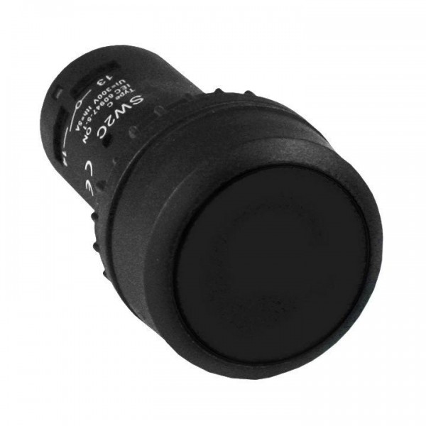  Кнопка SW2C-11 возвратная черн. NO+NC EKF sw2c-11s 