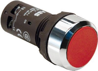  Кнопка CP1-30R-01 без фикс. 1H3 красн. ABB 1SFA619100R3041 