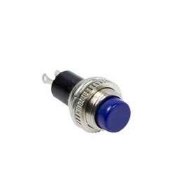  Выключатель-кнопка металл 220В 2А (2с) (ON)-OFF d10.2 син. Mini (RWD-213) Rexant 36-3332 