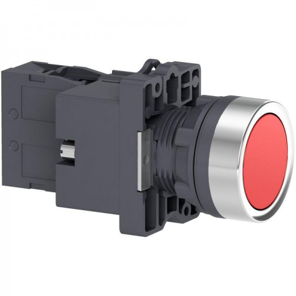  Кнопка LED 1НЗ 220В с подсвет. красн. SchE XA2EW34M2 