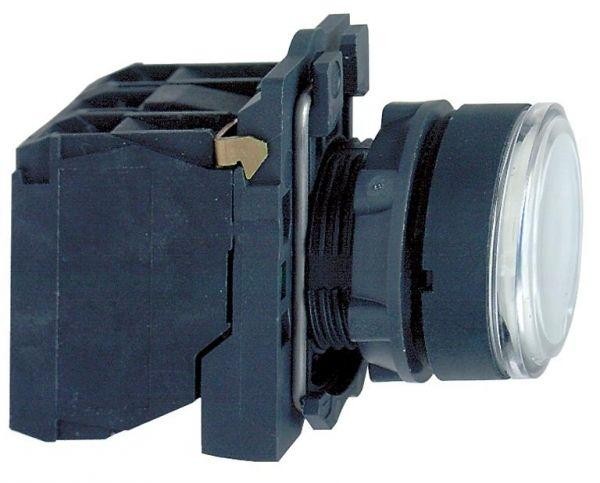  Кнопка 22мм 48-120В бел. с подсветкой SchE XB5AW31G5 