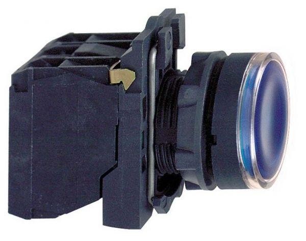  Кнопка 22мм 230-240В син. с подсветкой с возвр. SchE XB5AW36M5 