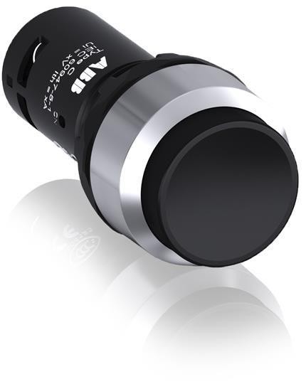  Кнопка CP3-30B-10 с выступающей клавишей без фиксации 1НО черн. ABB 1SFA619102R3016 