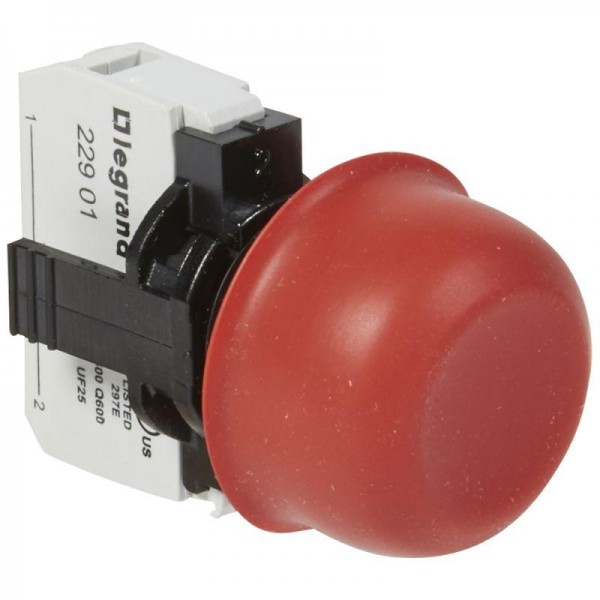  Кнопка НЗ с потайным толкателем красн. IP67 Osmoz Leg 023711 