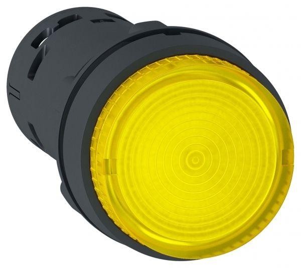  Кнопка 22мм 230В желт. с подсветкой SchE XB7NW38M1 