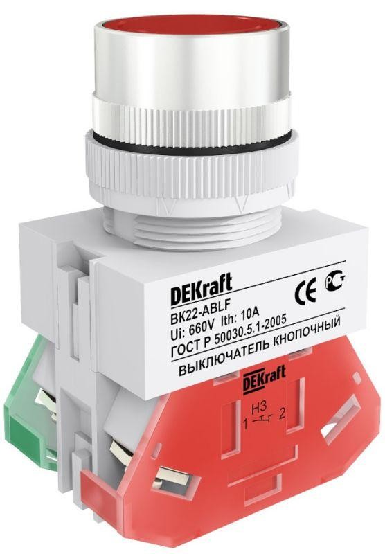  Кнопка ABLF-22 кр. 1з+1р SchE 25014DEK 