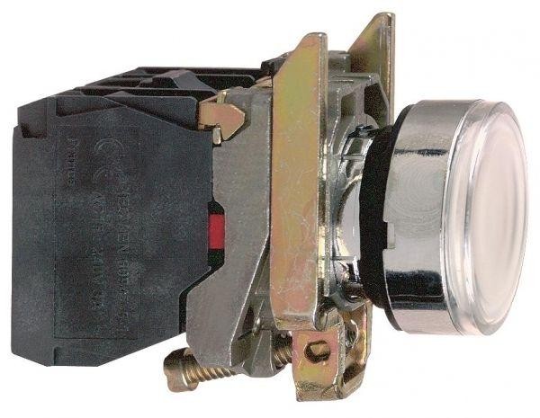  Кнопка без фикс. 1НO+1НЗ с подсветкой бел. SchE XB4BW31M5 