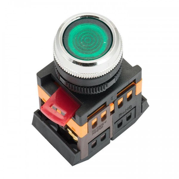  Кнопка ABLFS-22 с подсветкой зел. NO+NC 230В PROxima EKF ablfs-22-g 