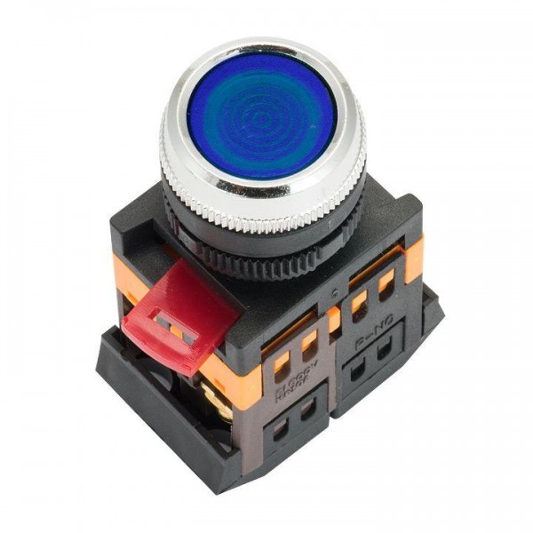 Кнопка ABLFS-22 с подсветкой син. NO+NC 230В PROxima EKF ablfs-22-b 