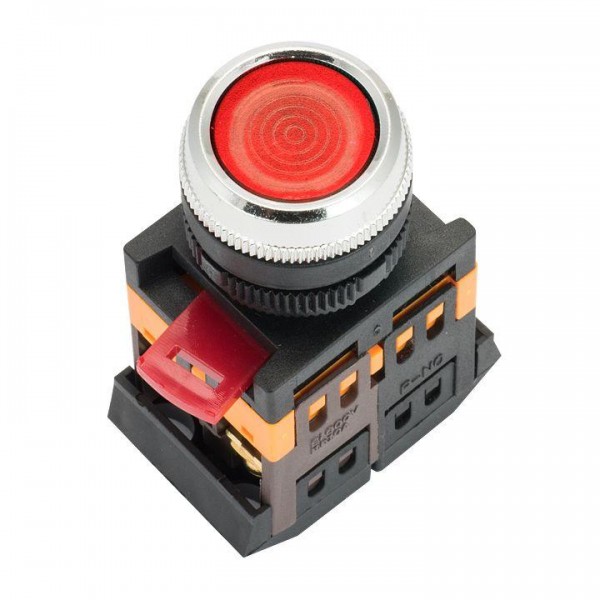 Кнопка ABLFS-22 с подсветкой красн. NO+NC 230В PROxima EKF ablfs-22-r 