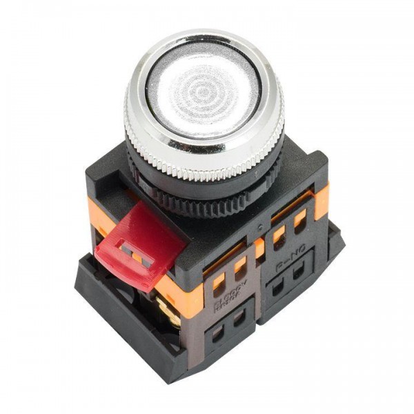  Кнопка ABLFS-22 с подсветкой бел. NO+NC 230В PROxima EKF ablfs-22-w 