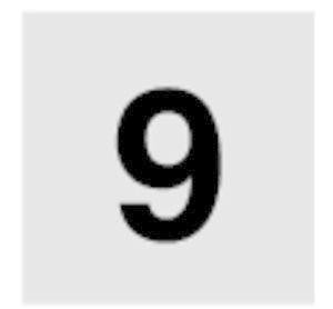  Шильдик прозрачный "9" 89LQ25 EATON 091048 