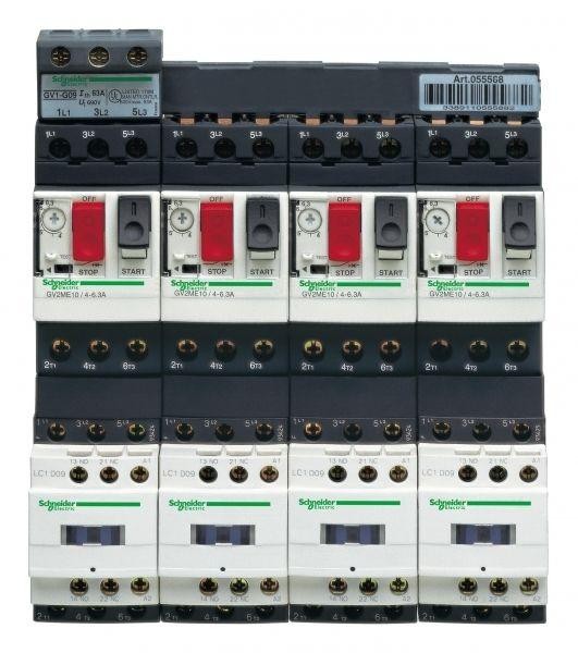  Пускатель комб. 4-6.3А цепь управления 24В DC SchE GV2DM110BD 