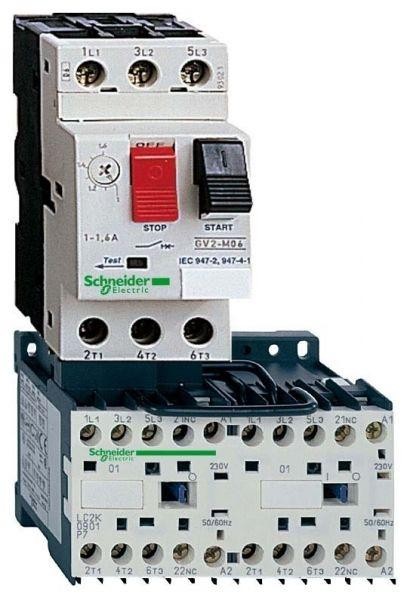  Пускатель реверсивный 1.6А-2.5А 24В DC SchE GV2ME07K2BW3 