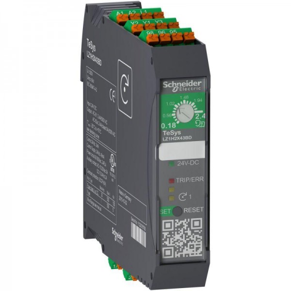  Пускатель TESYSH 0.18…2.4А 24В DC пруж. зажим SchE LZ1H2X43BD 