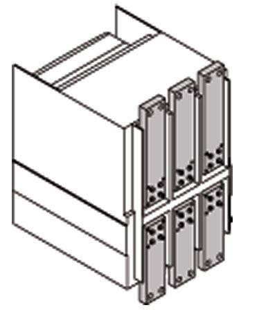 Комплект силовых выводов фикс. части F на нижние выводы E6.2 W FP (уп.3шт) ABB 1SDA074115R1 