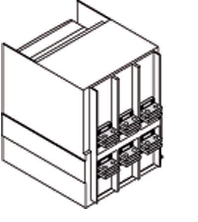  Комплект силовых выводов фикс. части HR/VR E1.2 W FP (уп.4шт) ABB 1SDA073950R1 