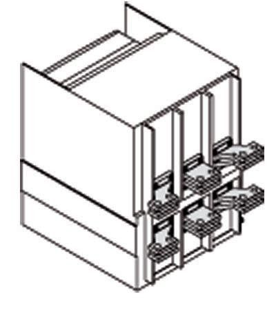 Комплект силовых выводов фикс. части SHR E1.2 W FP (уп.4шт) ABB 1SDA073962R1 