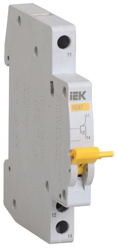  Контакт состояния КС47 новая серия на DIN-рейку IEK MVA01D-KS-1 