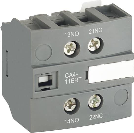  Блок контактный дополнительный CA4-11ERT для контакторов AF..RT и NF..RT ABB 1SBN010155R1011 
