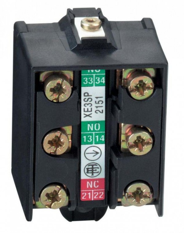  Блок безинерционных контактов 2НО+1НЗ SchE XE3SP2151 