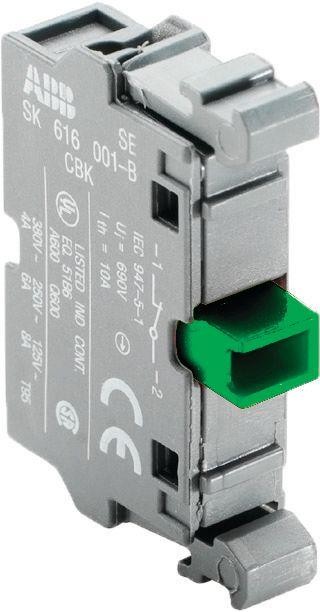  Блок контактов MCB-10G фронт. монтаж 1НО ABB 1SFA611610R1101 