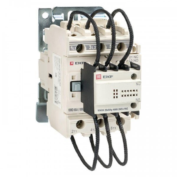  Контактор для конденсатора КМЭК 25квар 400В 2NО+1NC PROxima EKF ctrk-s-63-25-400 