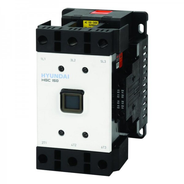  Контактор магнитный HGC150 22NS F440 150А 75кВт при АС3 (380-440В) кат. 380В АC 110-220 DC 2НО+2НЗ HYUNDAI 13.01.01.000597 