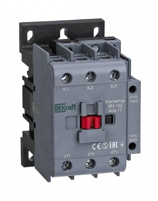  Контактор 40А 110В АС3 АС4 1НО+1НЗ КМ-102 SchE 22320DEK 