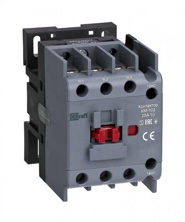  Контактор 25А 110В АС3 АС4 1НЗ КМ-102 SchE 22096DEK 