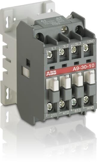  Контактор A9-30-01 (9А AC3) катушка 380В AC ABB 1SBL141001R8501 