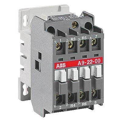  Контактор A9-22-00 (9А AC3) катушка 24В AC ABB 1SBL141501R8100 