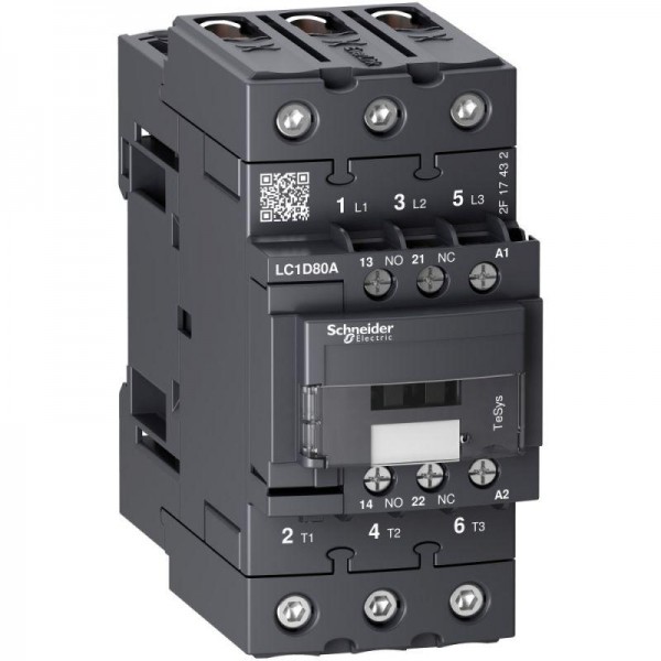  Контактор 3п EVERLINK AC3 440В 80А катушка управления 115В AC 50/60Гц SchE LC1D80AFE7 