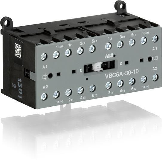  Миниконтактор реверсивный VBC6A-30-10-05 9А(400В AC3) катушка 220-240В DС ABB GJL1213911R0105 