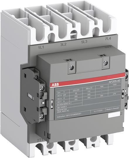  Контактор AF205B-40-22RT-14 с катушкой упр. 250-500BAC/DC ABB 1SFL527262R1422 