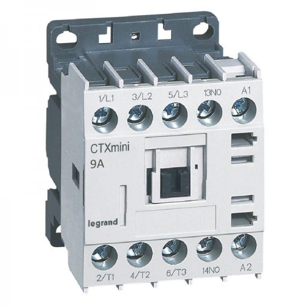  Контактор CTX-3 3P 9А 1НО ~24В мини Leg 417020 