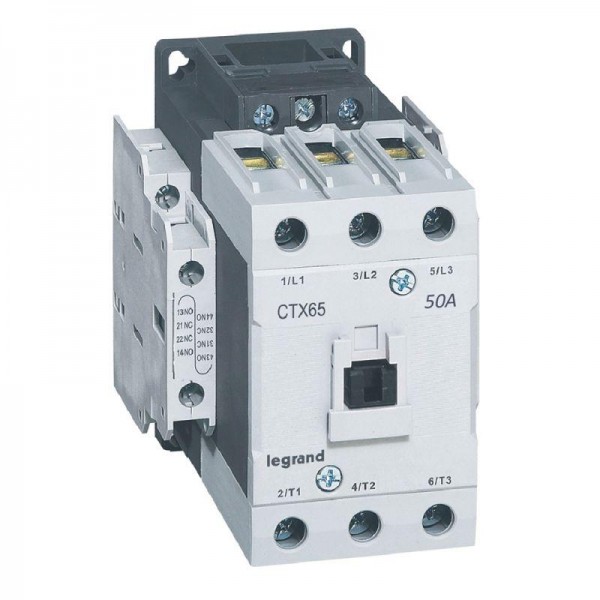  Контактор CTX-3 3P 50А 2НО 2HЗ~230В торц. зажим Leg 416156 