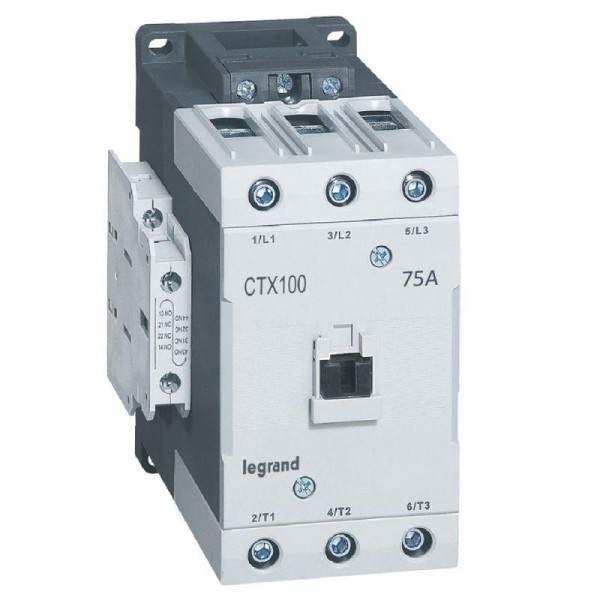  Контактор CTX-3 3P 75А 2НО 2HЗ ~230В торц. зажим Leg 416196 